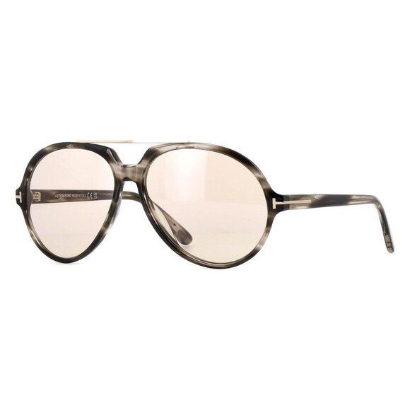 New TOM FORD Aalto Havana Aviator FT1210/S 56E Sunglasses Women - Picture 1 of 4